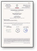 Certificado Type Approval Racores